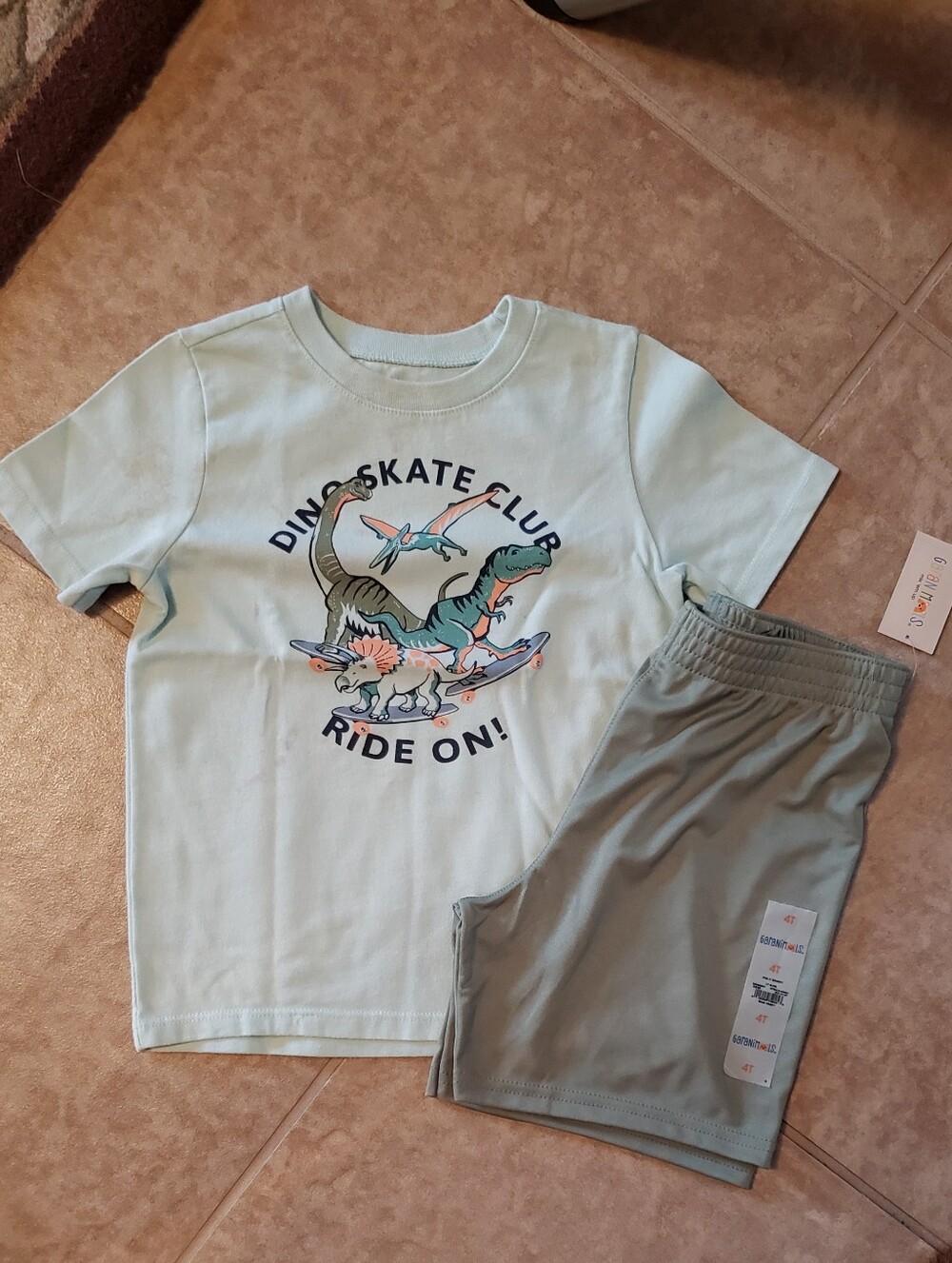Garanimals Dino Skate Club Tee & Shorts Set 4T